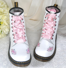 Load image into Gallery viewer, Bridal Satin Shoe Laces - DIY Your Wedding Shoes - Converse Trainers, Sneakers
