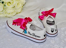 Load image into Gallery viewer, Bridal Satin Shoe Laces - DIY Your Wedding Shoes - Converse Trainers, Sneakers
