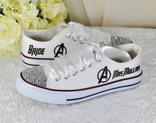 Load image into Gallery viewer, Alternative Wedding Shoes, Personalised Converse Style Trainers/Sneakers
