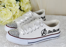 Load image into Gallery viewer, Alternative Wedding Shoes, Personalised Converse Style Trainers/Sneakers
