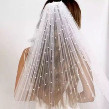 Load image into Gallery viewer, Pearl Bridal Veils
