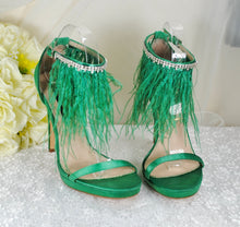 Load image into Gallery viewer, Green Wedding Shoes Size UK6/US8.5
