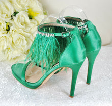 Load image into Gallery viewer, Green Wedding Shoes Size UK6/US8.5
