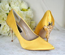 Load image into Gallery viewer, Yellow Bridal Shoes
