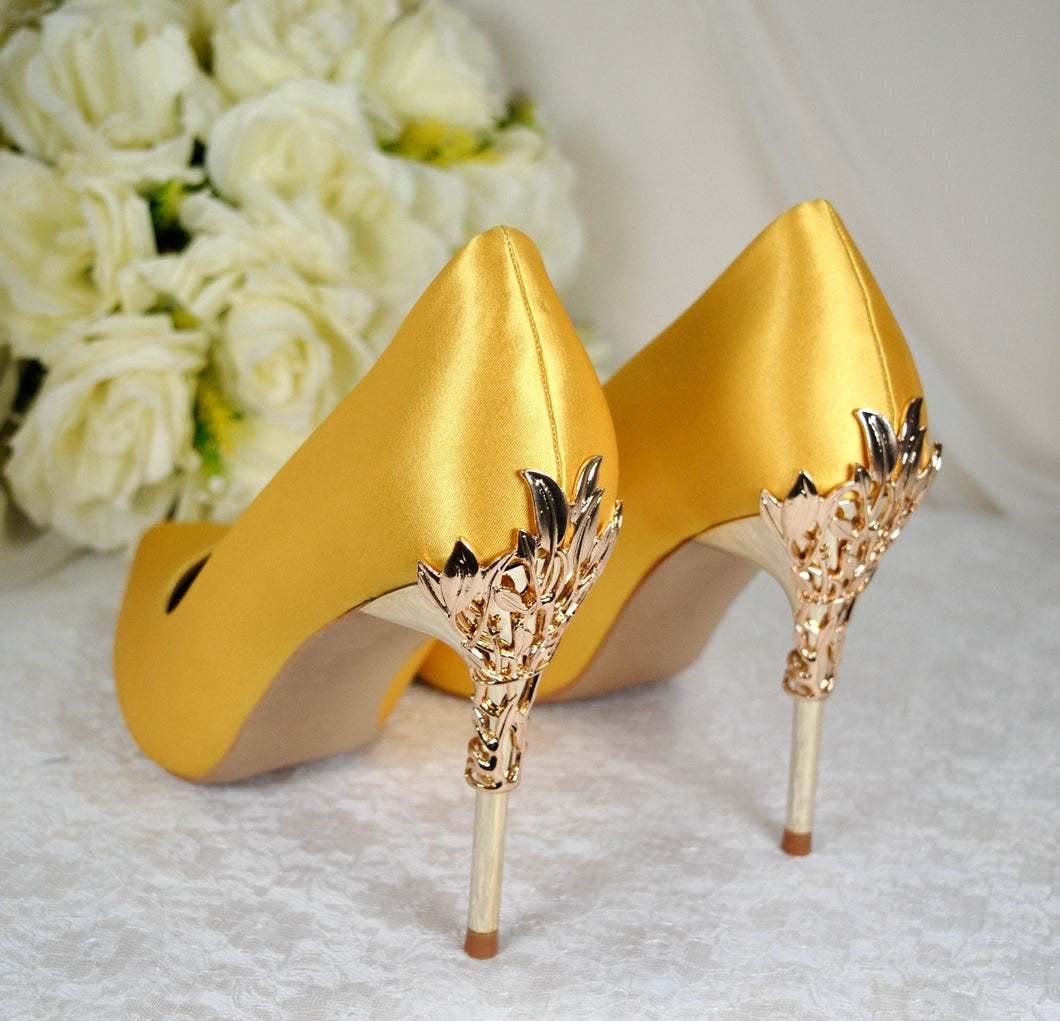 Yellow Bridal Shoes