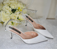 Load image into Gallery viewer, &#39;Crystal Chain&#39; Bridal Sandals
