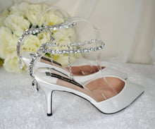 Load image into Gallery viewer, &#39;Crystal Chain&#39; Bridal Sandals
