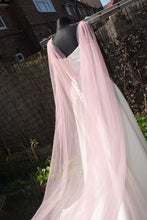 Load image into Gallery viewer, Wedding Cape -  Sparkle Glitter Fabric or Plain Tulle - Other Colours
