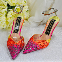 Load image into Gallery viewer, Ombre Crystal Shoes UK6/EU39/US8.5
