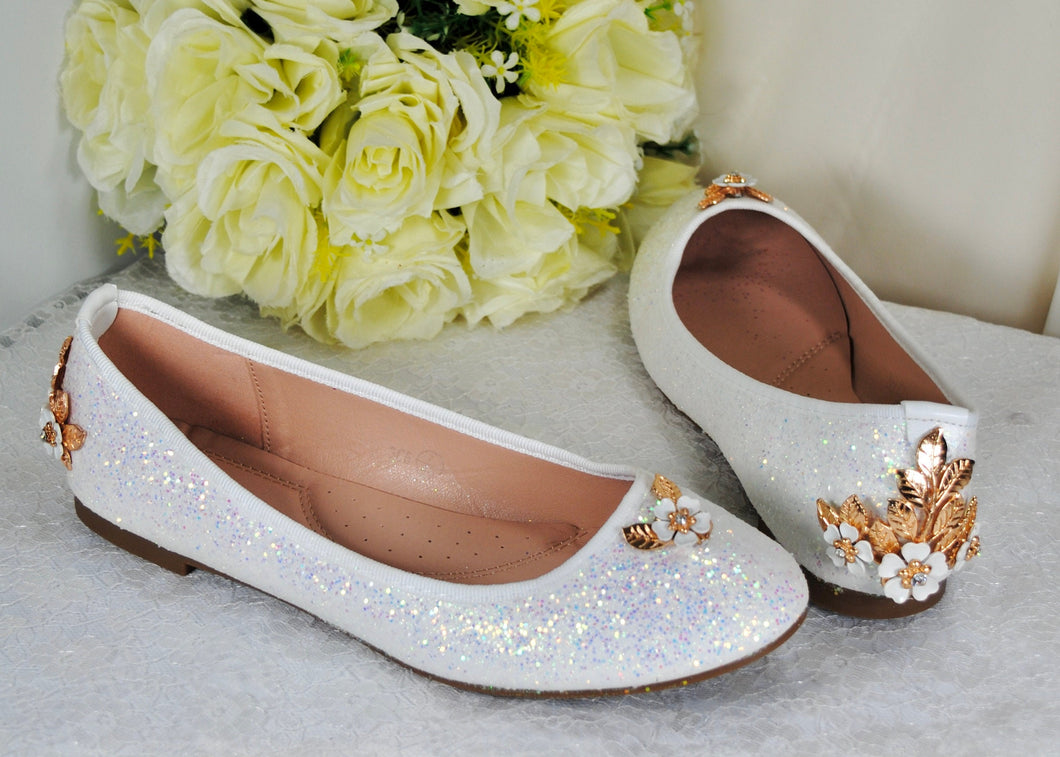 Cherry Blossom Ballet Flats  UK7/US9.5