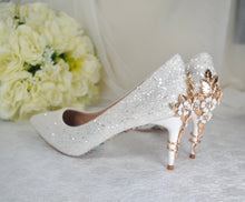 Load image into Gallery viewer, Beauty and the Beast 7cm Bridal Shoes UK6/US8.5
