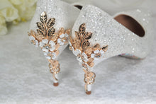 Load image into Gallery viewer, Beauty and the Beast 7cm Bridal Shoes UK6/US8.5
