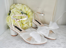 Load image into Gallery viewer, White Wedding Shoes  Size UK6/US8.5
