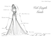 Load image into Gallery viewer, Embroidered Wedding Veil,
