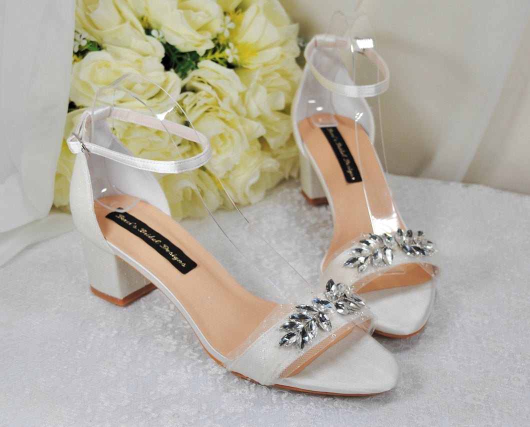 Block Heel Wedding Shoes UK8/US10.5