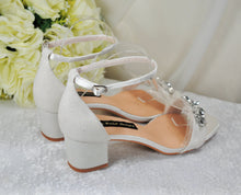 Load image into Gallery viewer, Block Heel Wedding Shoes UK8/US10.5
