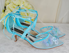 Load image into Gallery viewer, Blue Bridal Sandals UK8/US10.5
