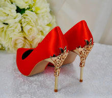 Load image into Gallery viewer, Orange Bridal Shoes
