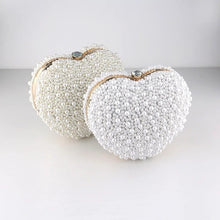 Load image into Gallery viewer, Pearl Heart Bag - Ivory or White
