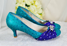 Load image into Gallery viewer, Ariel Mermaid Bridal Shoes - Princess Wedding Shoe - UK7/US9.5
