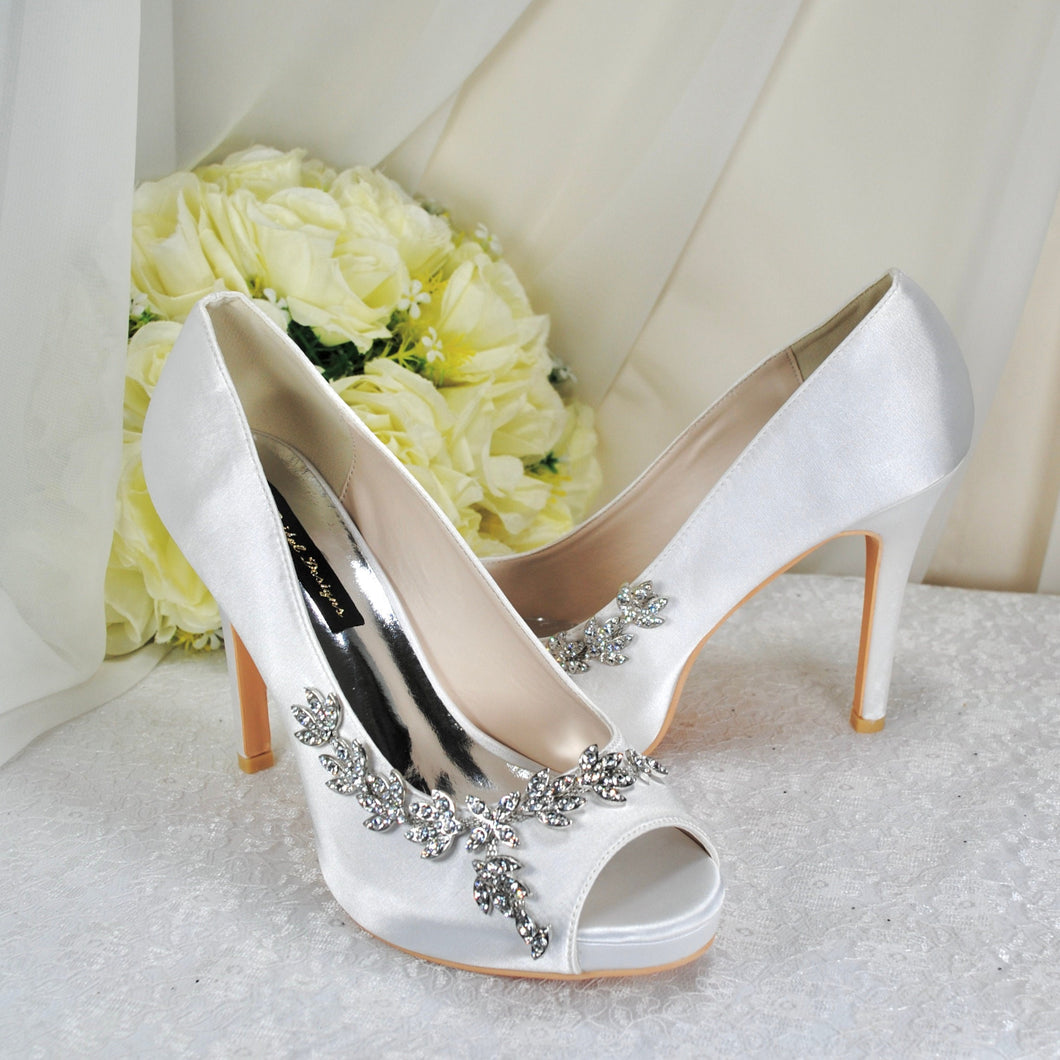 Satin Peep Toe Heel - Other Colours