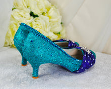 Load image into Gallery viewer, Ariel Mermaid Bridal Shoes - Princess Wedding Shoe - UK7/US9.5
