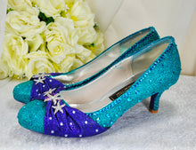 Load image into Gallery viewer, Ariel Mermaid Bridal Shoes - Princess Wedding Shoe - UK7/US9.5
