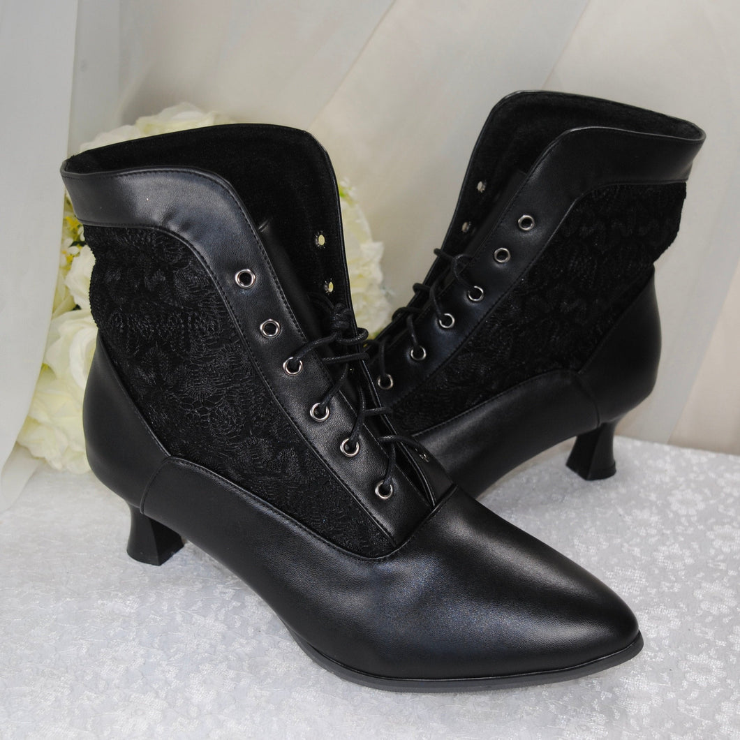 Ankle Boots, Black or White