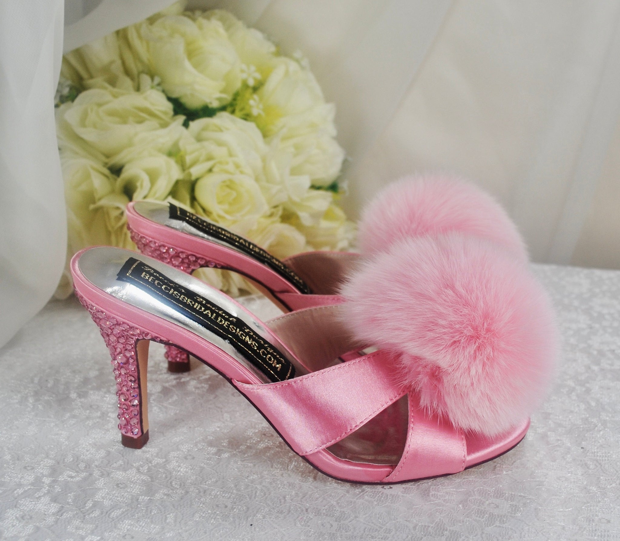 Pom pom heels fashion