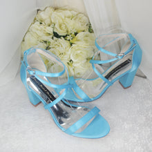 Load image into Gallery viewer, Blue Wedding Shoes Size UK6/US8.5
