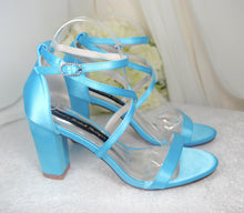 Load image into Gallery viewer, Blue Wedding Shoes Size UK6/US8.5
