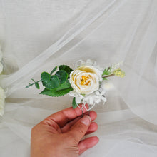 Load image into Gallery viewer, Floral Rose and Eucalyptus Hair Pin
