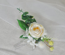 Load image into Gallery viewer, Floral Rose and Eucalyptus Hair Pin
