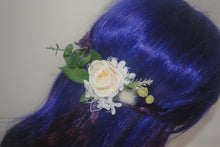 Load image into Gallery viewer, Floral Rose and Eucalyptus Hair Pin
