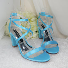 Load image into Gallery viewer, Blue Wedding Shoes Size UK6/US8.5
