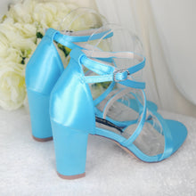 Load image into Gallery viewer, Blue Wedding Shoes Size UK6/US8.5
