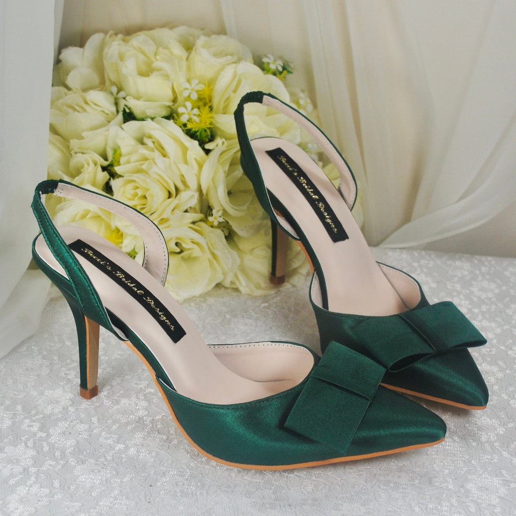 Satin Slingback WEDDING SHOES