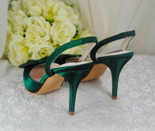 Load image into Gallery viewer, Satin Slingback WEDDING SHOES
