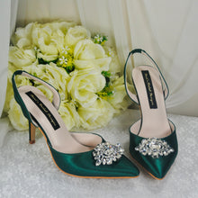 Load image into Gallery viewer, Satin Slingback WEDDING SHOES
