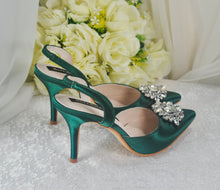 Load image into Gallery viewer, Satin Slingback WEDDING SHOES
