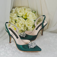 Load image into Gallery viewer, Satin Slingback WEDDING SHOES
