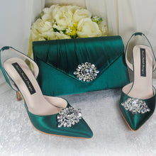 Load image into Gallery viewer, Satin Slingback WEDDING SHOES
