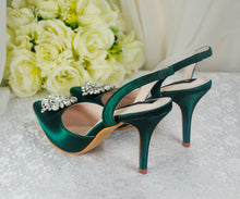 Load image into Gallery viewer, Satin Slingback WEDDING SHOES
