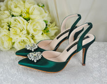 Load image into Gallery viewer, Satin Slingback WEDDING SHOES
