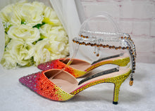 Load image into Gallery viewer, Ombre Crystal Shoes UK6/EU39/US8.5
