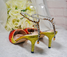 Load image into Gallery viewer, Ombre Crystal Shoes UK6/EU39/US8.5
