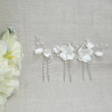 Load image into Gallery viewer, Ceramic Flower Hairpins 3pcs
