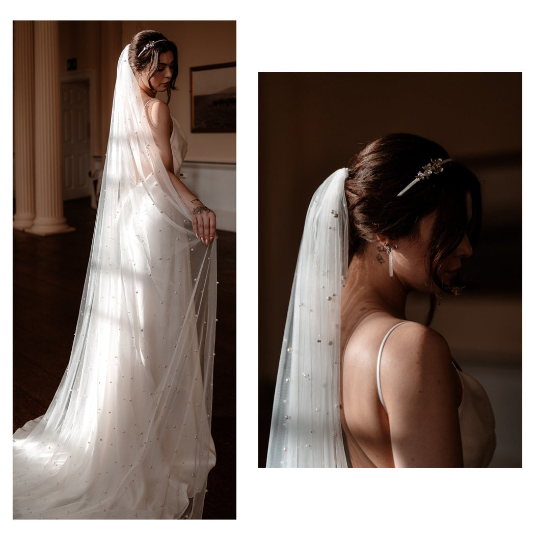 IN STOCK Wedding Pearl Veil