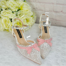 Load image into Gallery viewer, Regency Era Inspired Bridal Shoes UK6/US8.5
