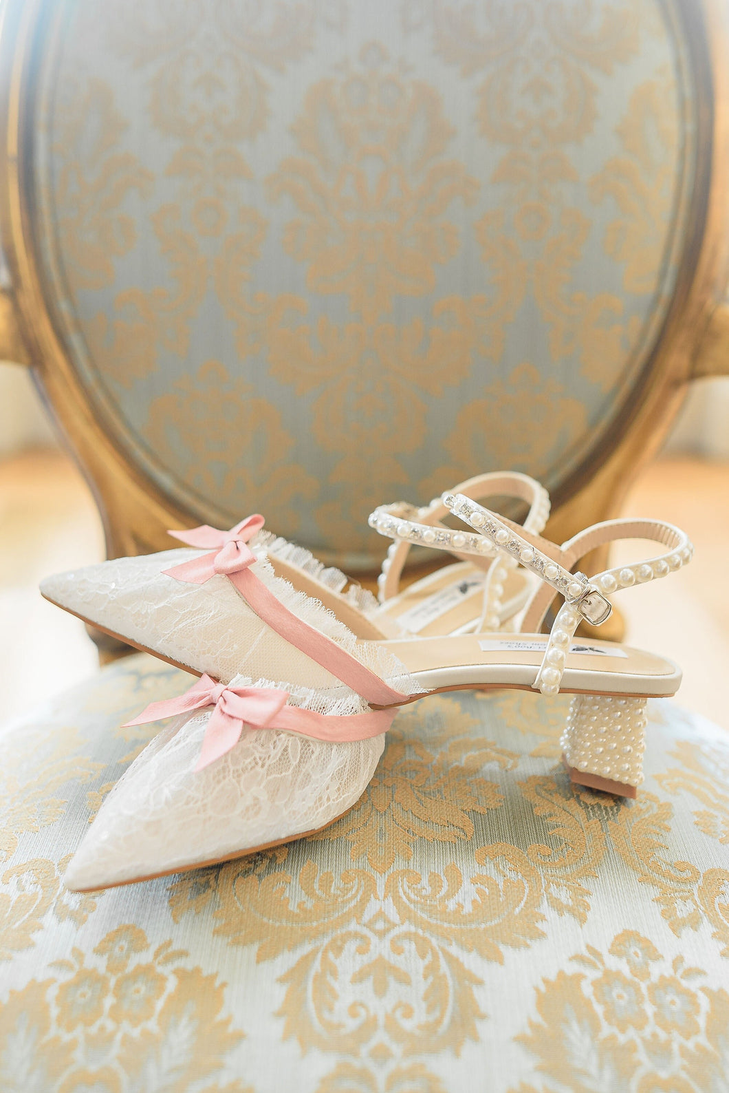 Regency Era Inspired Bridal Shoes UK6/US8.5